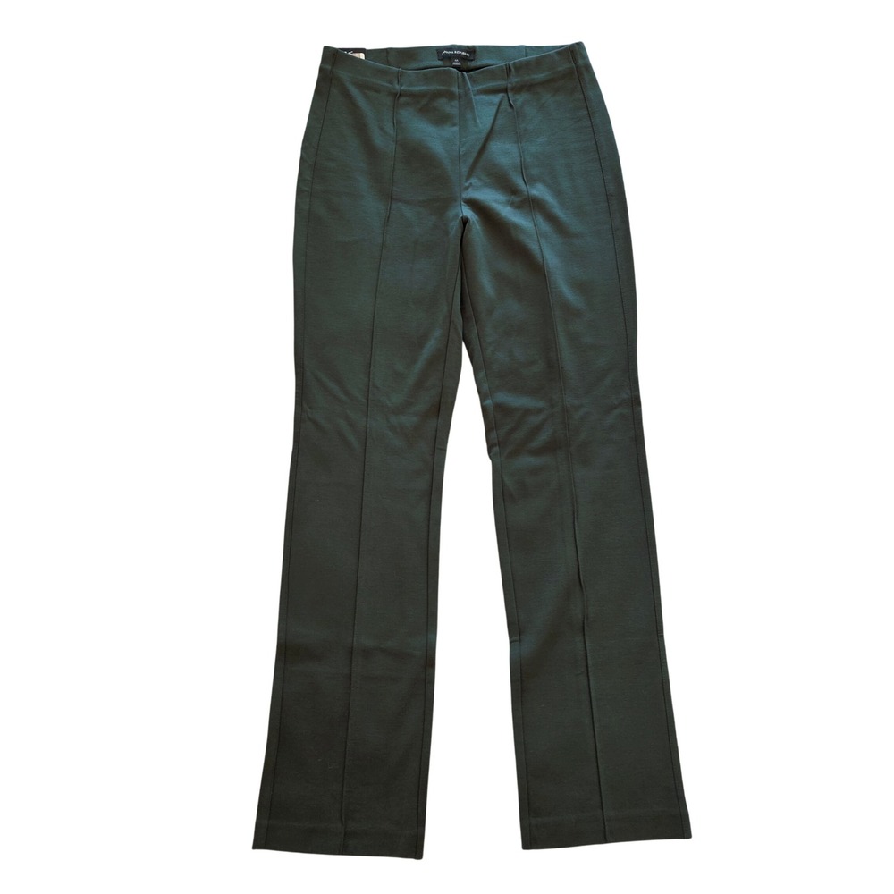 NWT Banana Republic Ponte Pant Green Straight Leg Size M Preppy Career Retro